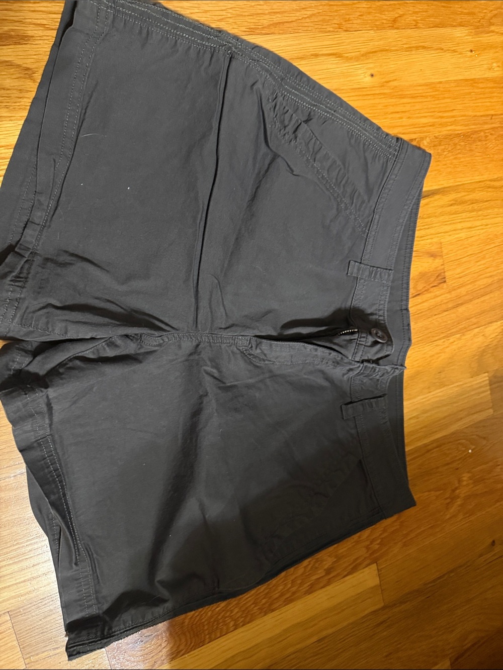 Eddie Bauer Black Flat-Front Women's Shorts